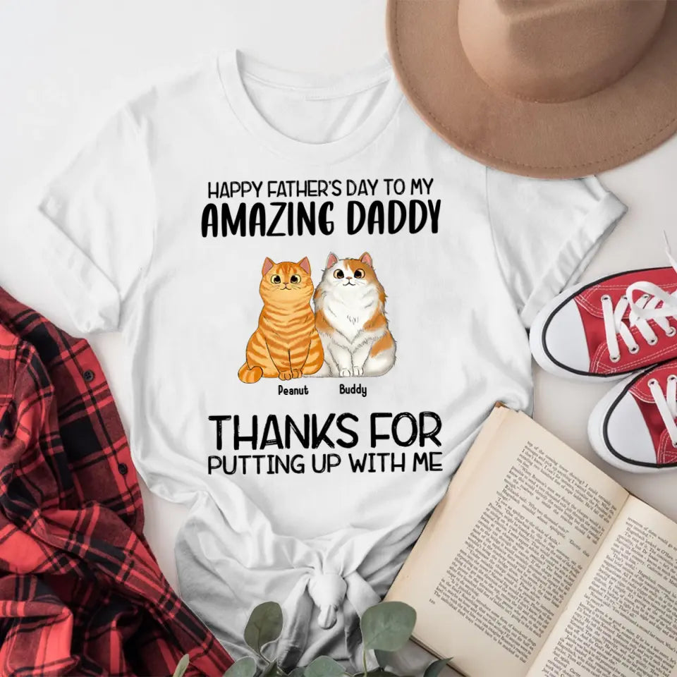 Personalized Happy Father's Day To Our Amazing Daddy NI1205006YR T-Shirt