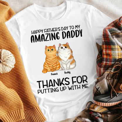 Personalized Happy Father's Day To Our Amazing Daddy NI1205006YR T-Shirt