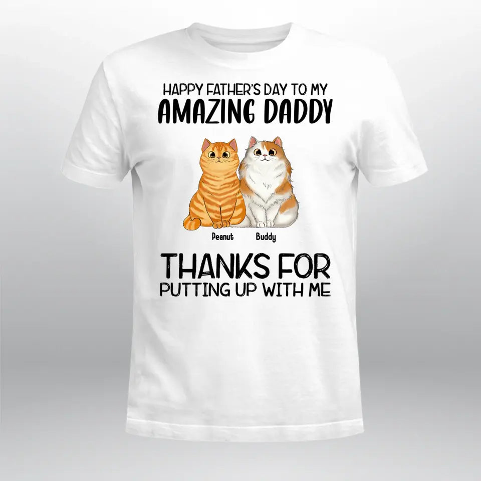 Personalized Happy Father's Day To Our Amazing Daddy NI1205006YR T-Shirt