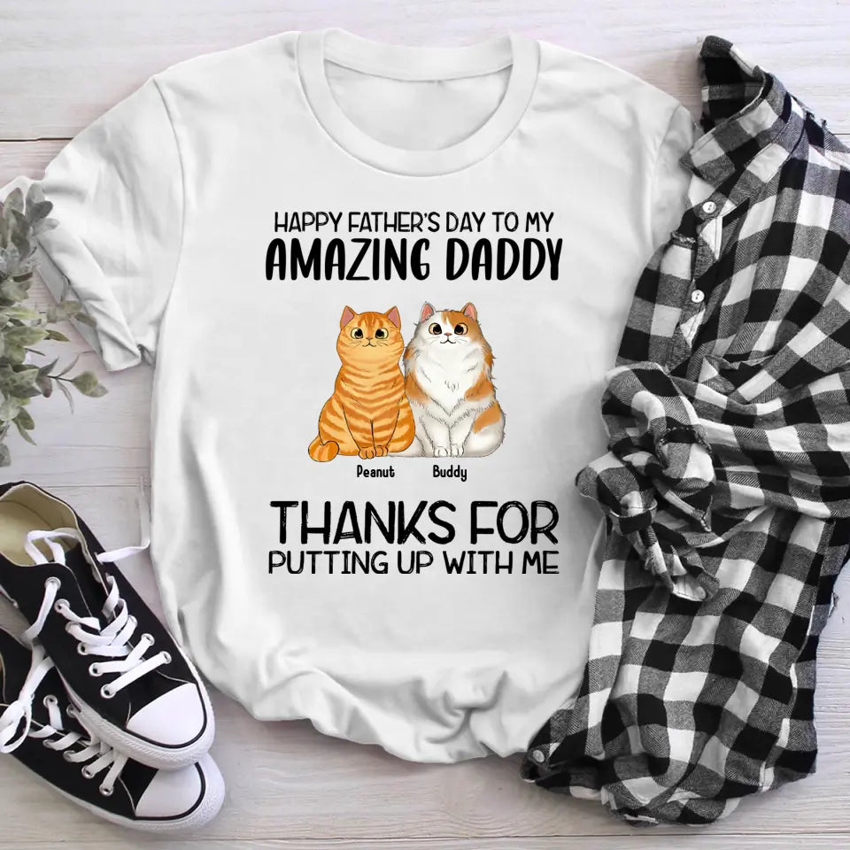 Personalized Happy Father's Day To Our Amazing Daddy NI1205006YR T-Shirt