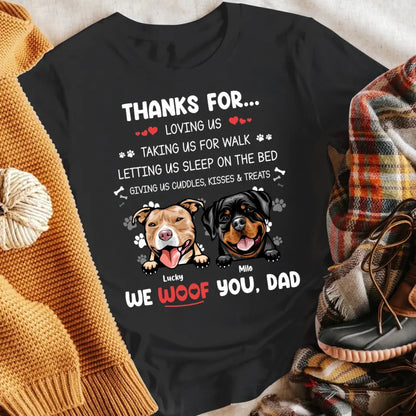 Personalized We Woof You, Dad Dog XR1305004YS T-Shirt