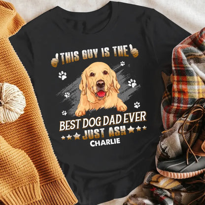 Personalized Guy Best Dog Dad XR1305003YS T-Shirt