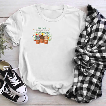 Personalized The Most Beautiful Flowers In The Garden Cute Cat Kitty Pet NI0404001YR T-Shirt