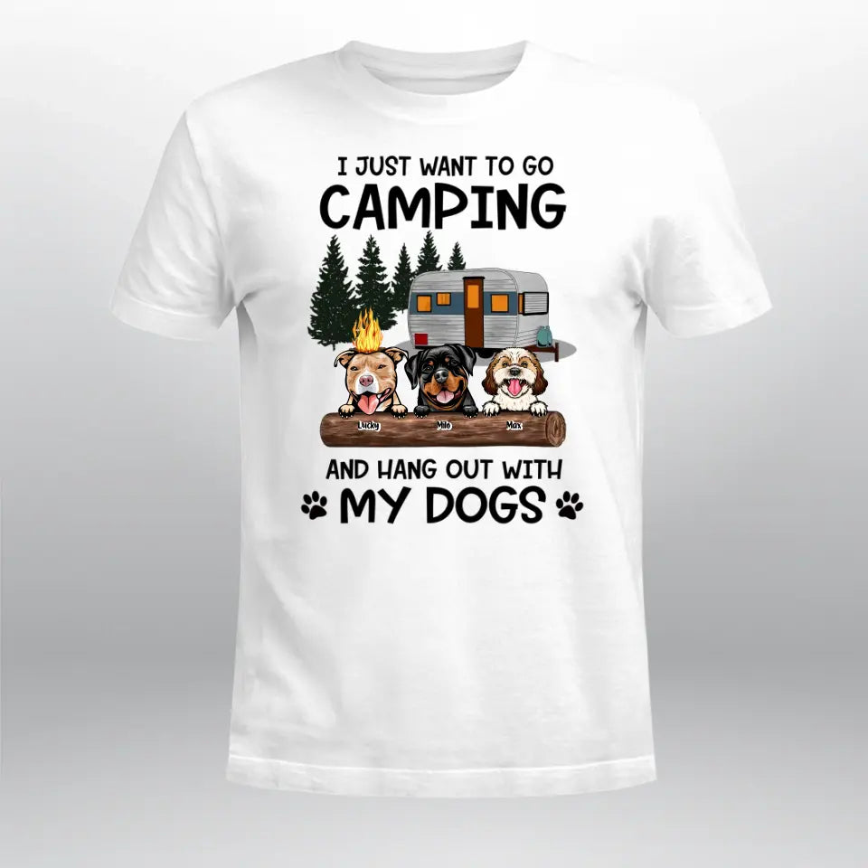 Personalized Go Camping And Hangout With Dogs XR1305005XY T-Shirt