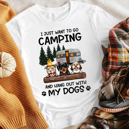 Personalized Go Camping And Hangout With Dogs XR1305005XY T-Shirt