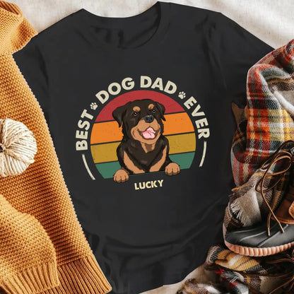 Personalized Best Dog Dad Ever NI1505002YR T-Shirt