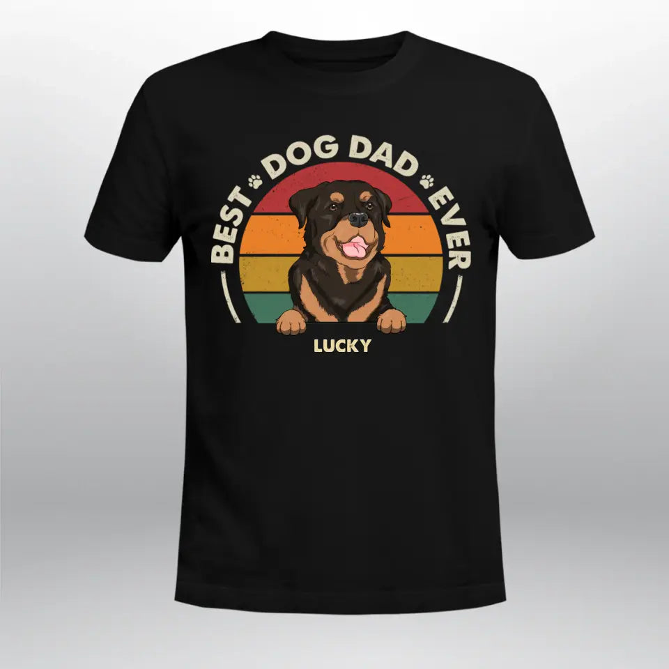 Personalized Best Dog Dad Ever NI1505002YR T-Shirt