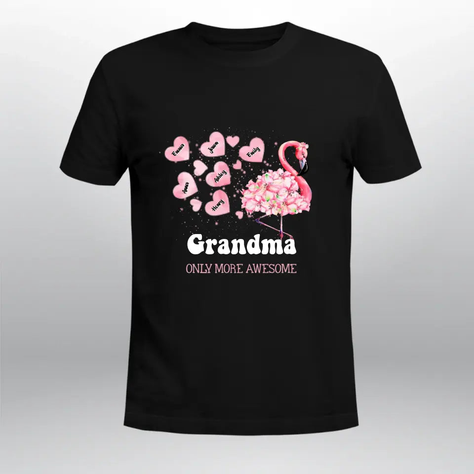 Personalized Grandma Mimimingo Flamingo XR0905002XY T-Shirt