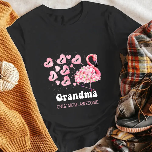 Personalized Grandma Mimimingo Flamingo XR0905002XY T-Shirt