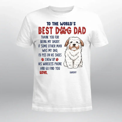 Personalized Thank For Being My Daddy NI1505004YR T-Shirt