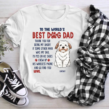 Personalized Thank For Being My Daddy NI1505004YR T-Shirt