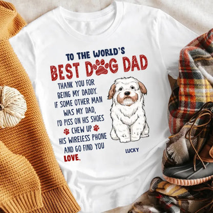 Personalized Thank For Being My Daddy NI1505004YR T-Shirt