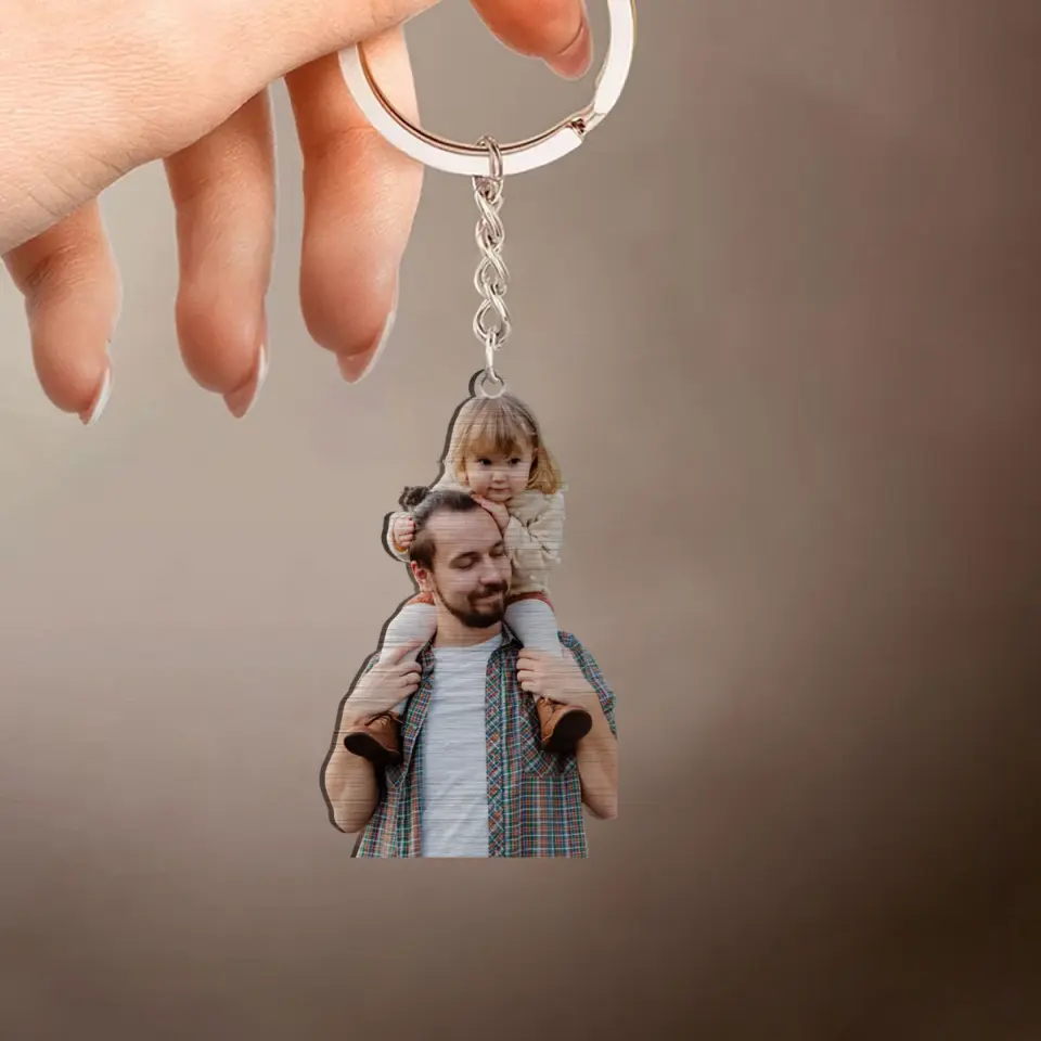 Personalized Wooden Keychain - Gift For Family - Custom Your Photo Keychain NI1105003XR