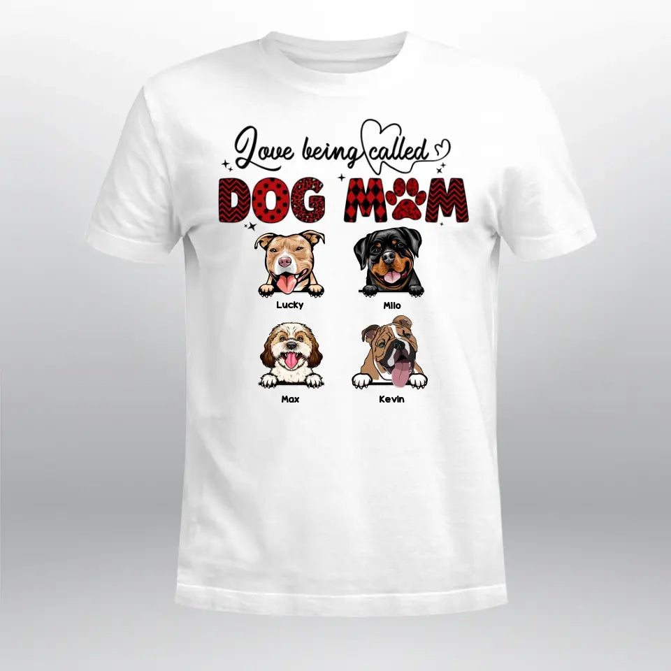 Personalized Rockin' Dog Mom Life Heart Beat Pattern XR1305009XY T-Shirt