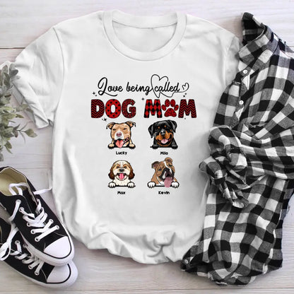 Personalized Rockin' Dog Mom Life Heart Beat Pattern XR1305009XY T-Shirt