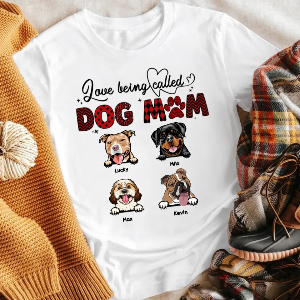 Personalized Rockin' Dog Mom Life Heart Beat Pattern XR1305009XY T-Shirt