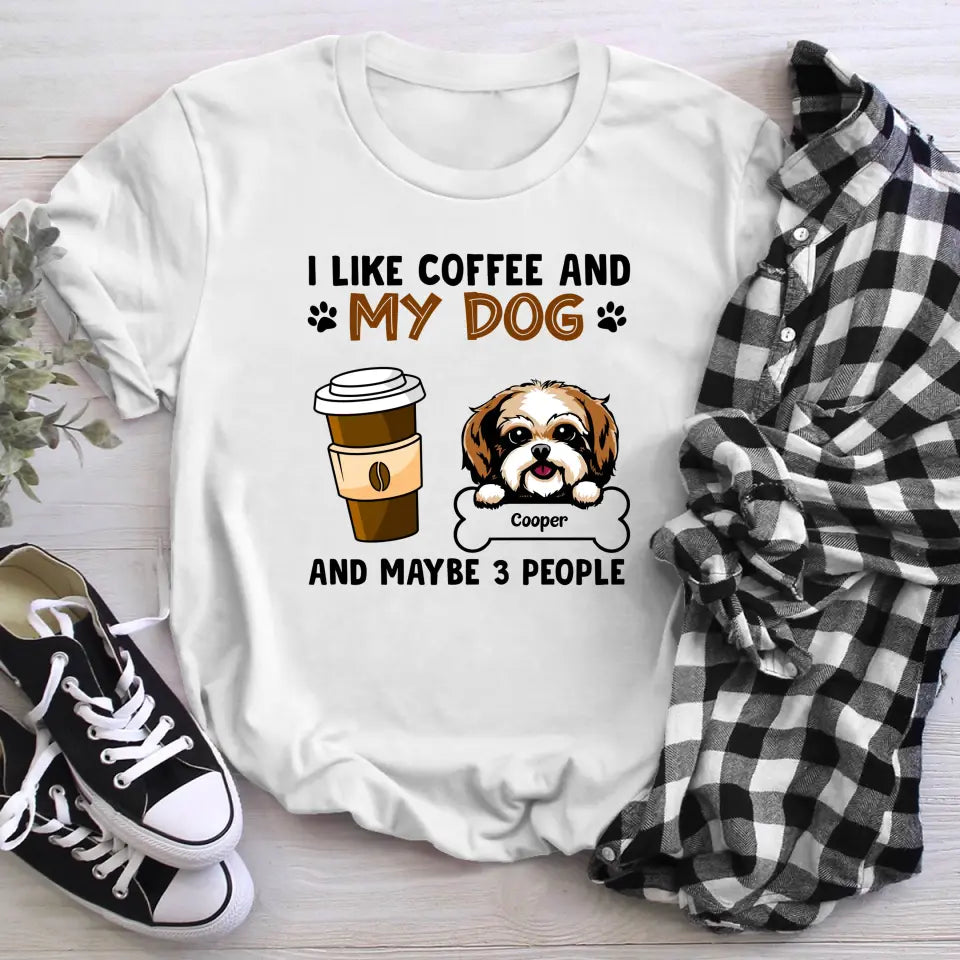 Personalized I Like Coffee And Dogs XR1605002YS T-Shirt