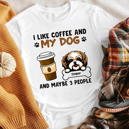 Personalized I Like Coffee And Dogs XR1605002YS T-Shirt