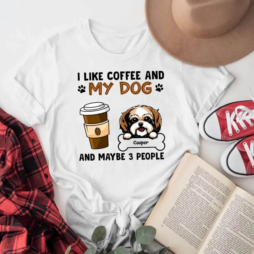 Personalized I Like Coffee And Dogs XR1605002YS T-Shirt