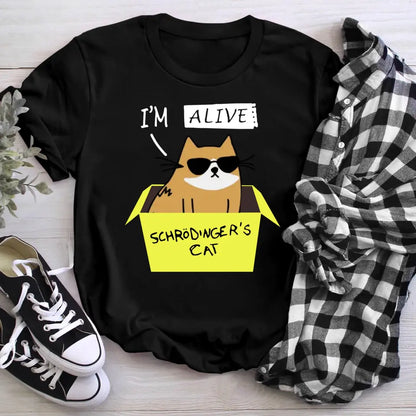 Personalized I'm Alive Schrodinger's Cat NI1605002YR T-Shirt