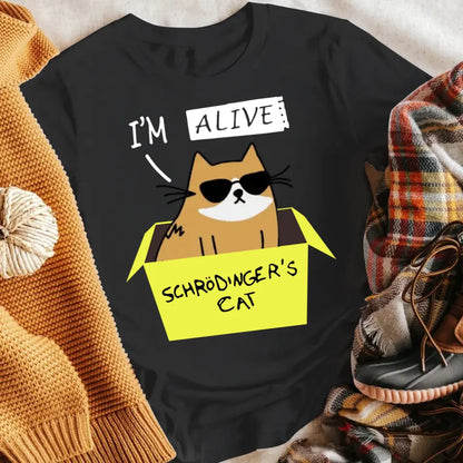 Personalized I'm Alive Schrodinger's Cat NI1605002YR T-Shirt