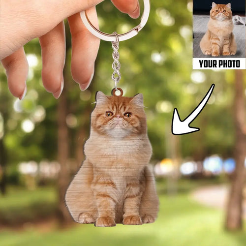 Personalized Keychain - Custom Your Photo Keychain Cat Lover NI1605004YR