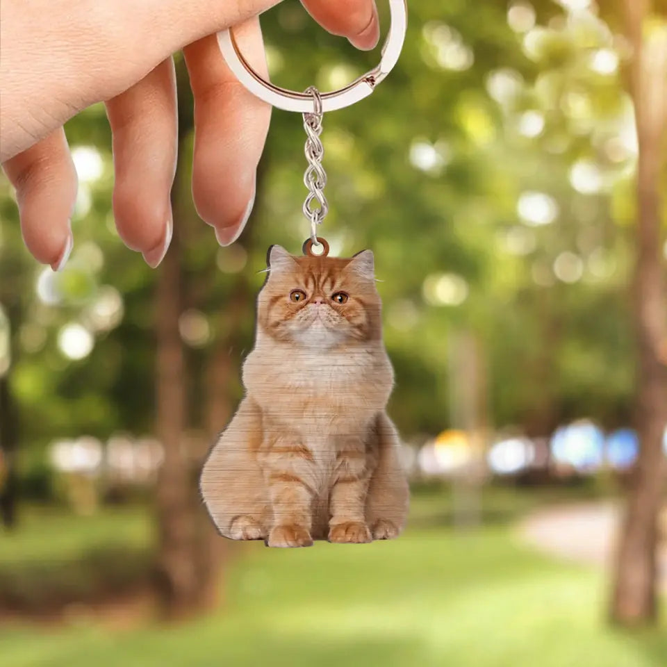 Personalized Keychain - Custom Your Photo Keychain Cat Lover NI1605004YR