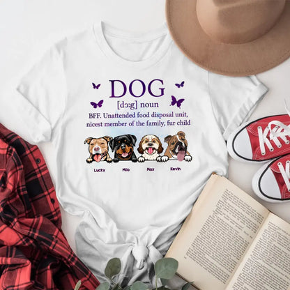 Personalized Dog Definition Peeking Dog T-Shirt