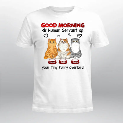 Personalized Good Morning Human Servant NI1605005YR T-Shirt