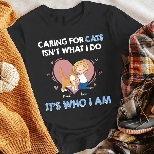 Personalized Caring For Cats XR0104001XY T-Shirt