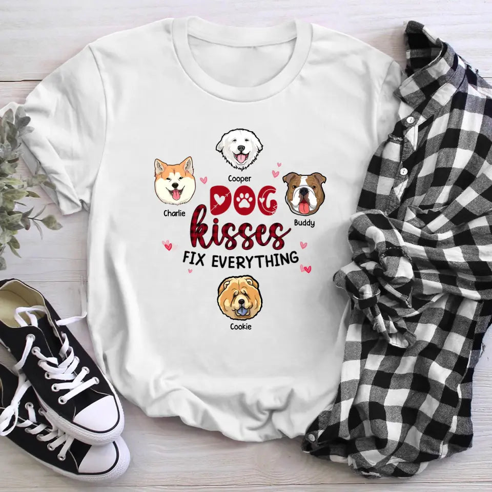 Personalized Dog Kisses T-Shirt