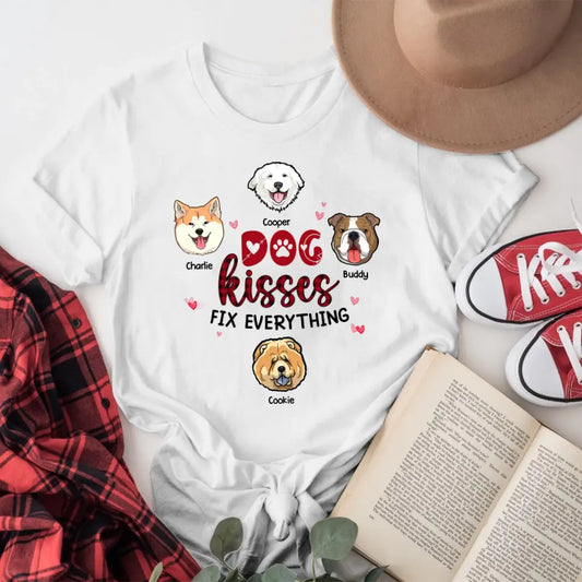 Personalized Dog Kisses T-Shirt