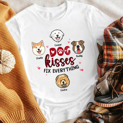 Personalized Dog Kisses T-Shirt