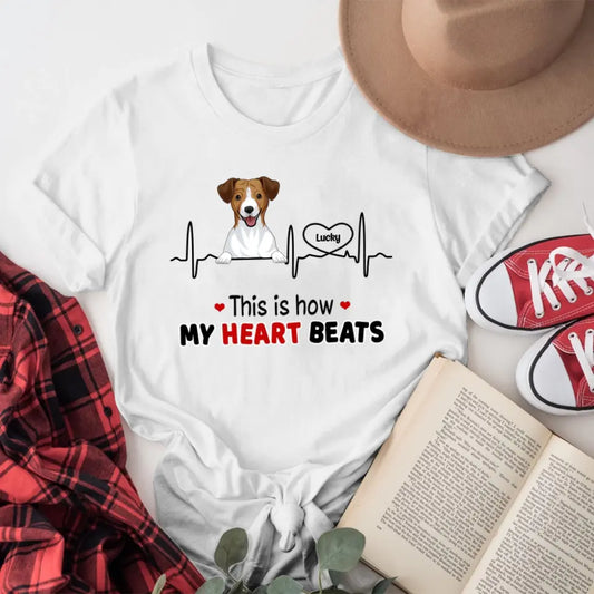 Personalized This Is How My Heart Beats T-Shirt