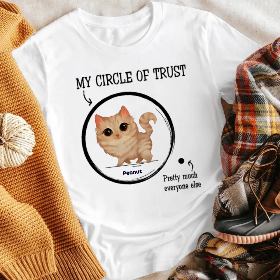 Personalized Circle Of Trust Gift For Cat Lover XR1705006YS T-Shirt