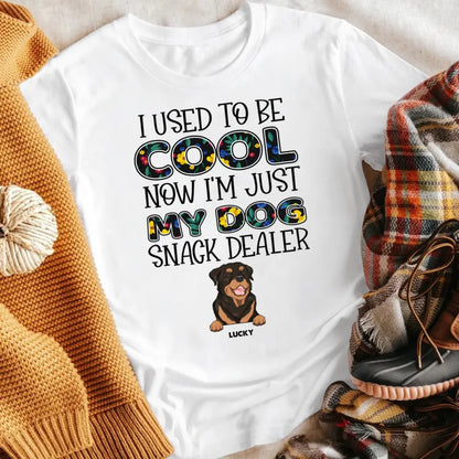 Personalized Used To Be Cool Now My Dog Snack Dealer T-Shirt