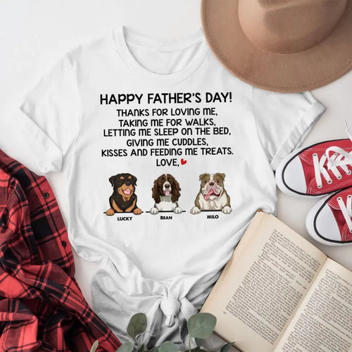 Personalized Happy Father's Day T-Shirt