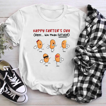 Personalized Happy Farter's Day T-Shirt