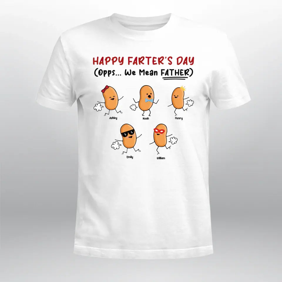 Personalized Happy Farter's Day T-Shirt