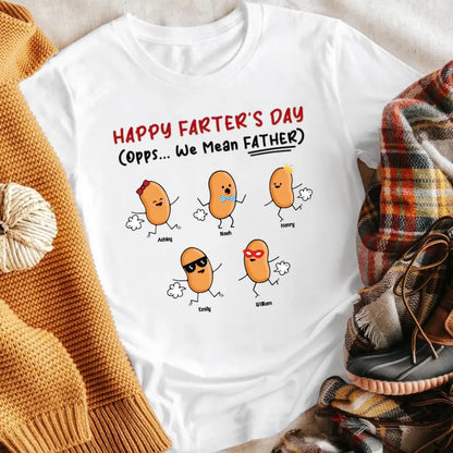 Personalized Happy Farter's Day T-Shirt