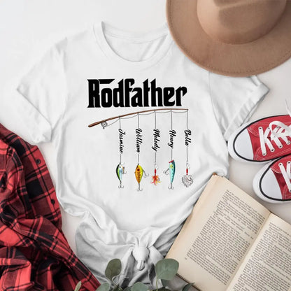 Personalized Dad Fishing T-Shirt