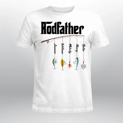 Personalized Dad Fishing T-Shirt