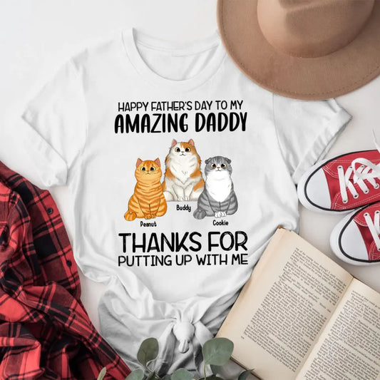 Personalized Happy Father's Day To Our Amazing Daddy T-Shirt