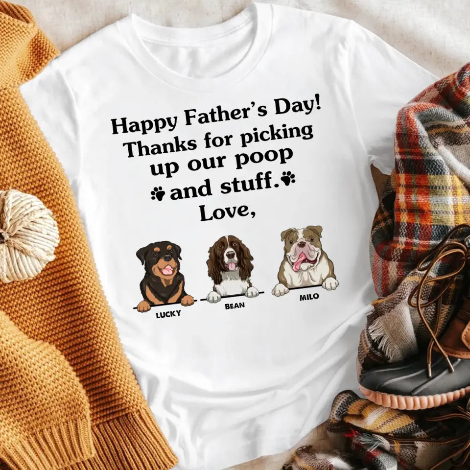 Personalized Thank For Picking Up Our Poop T-shirt