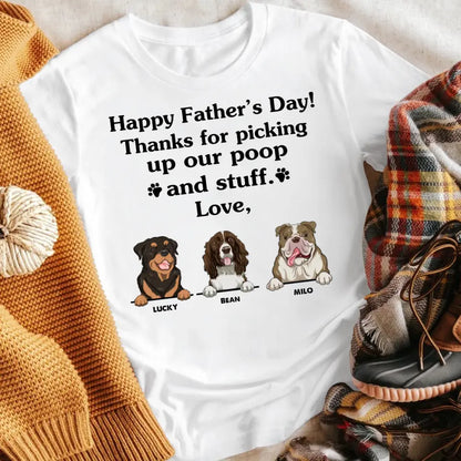 Personalized Thank For Picking Up Our Poop T-shirt