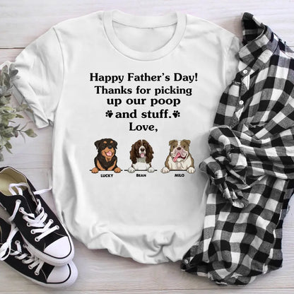 Personalized Thank For Picking Up Our Poop T-shirt