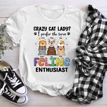 Personalized Feline Enthusiast T-Shirt