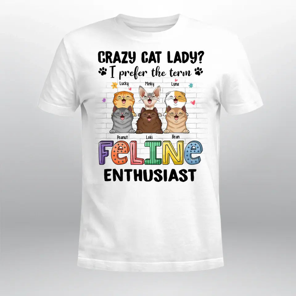 Personalized Feline Enthusiast T-Shirt