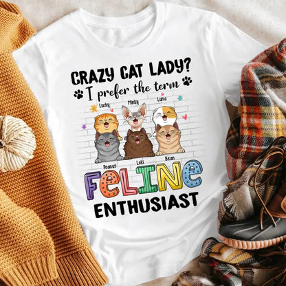 Personalized Feline Enthusiast T-Shirt