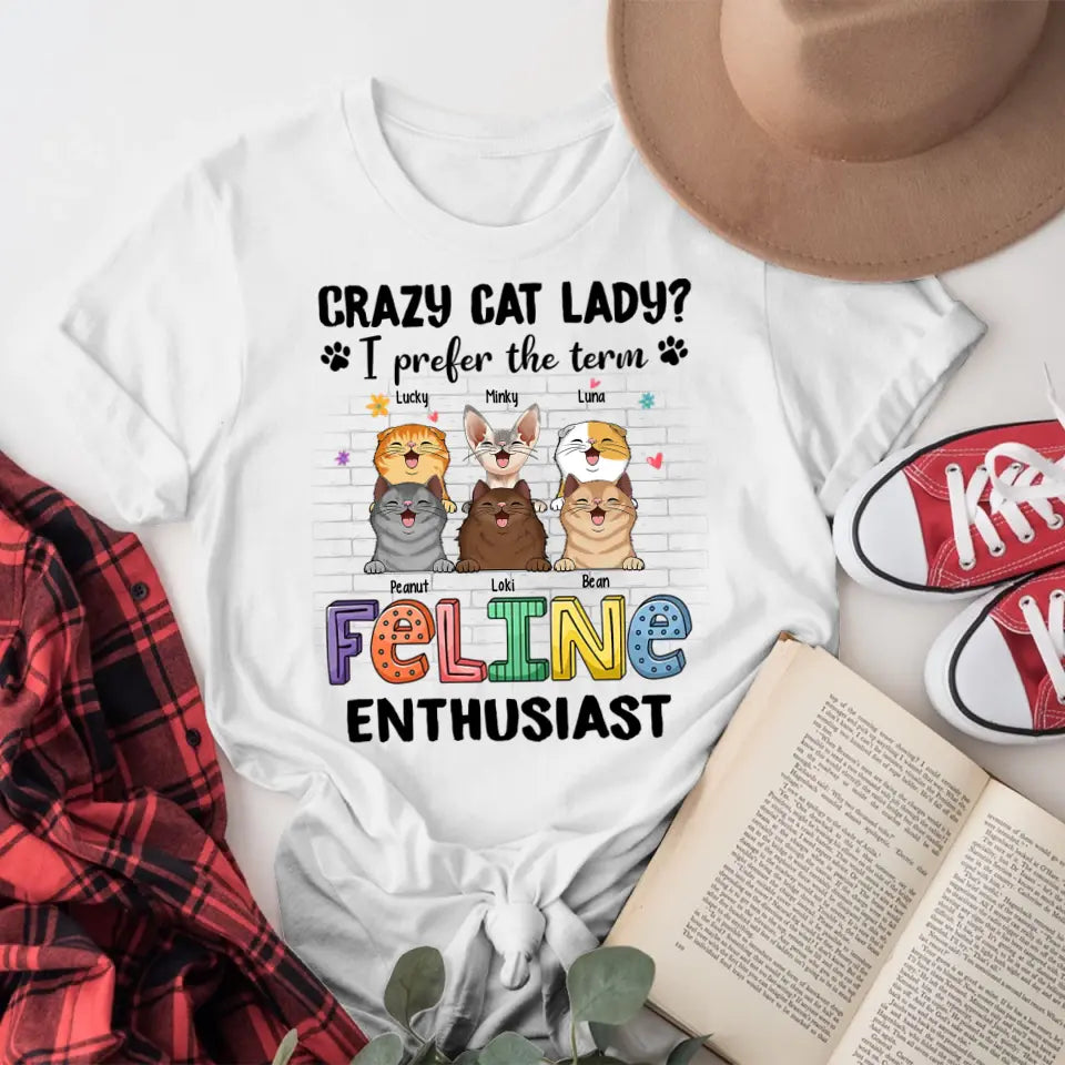 Personalized Feline Enthusiast T-Shirt